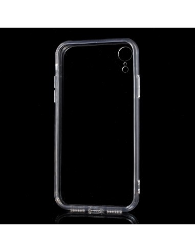 Compatible Apple iPhone XR] Coque Silicone Transparent + Verre