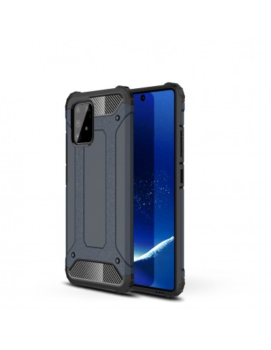 Coque antichoc Galaxy S10 Lite et A91 Hybride Armor Guard Bleu foncé