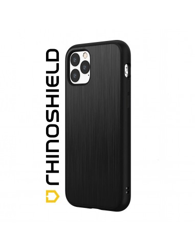 Coque Rhinoshield iPhone 13 Pro Solidsuite Métal brossé Noir