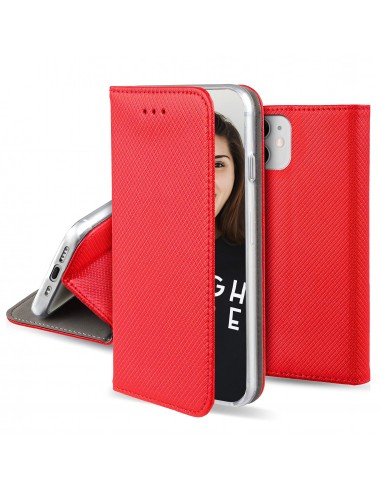 Étui Redmi Note 10 Pro Folio Magnetique JAYM Rouge