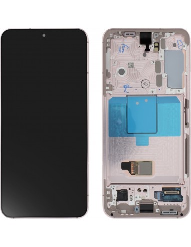 Ecran Galaxy S22 Original avec Chassis Rose - Service Pack