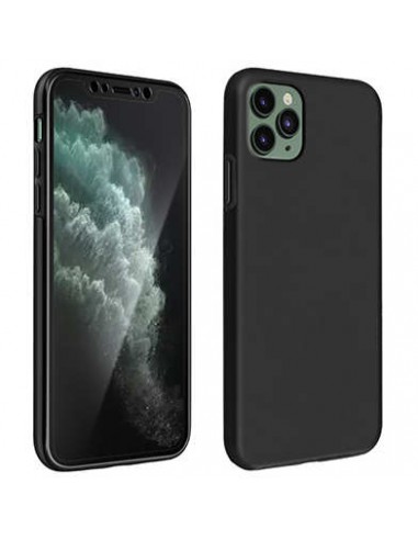 Coque silicone iPhone 11 Pro Max intégrale Noir