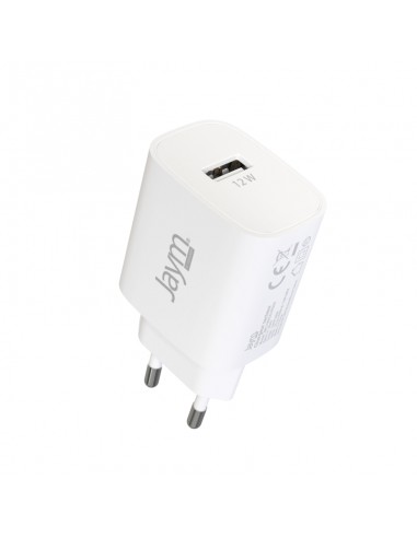 Chargeur secteur USB-A 12W 2.4A Blanc - JAYM® 