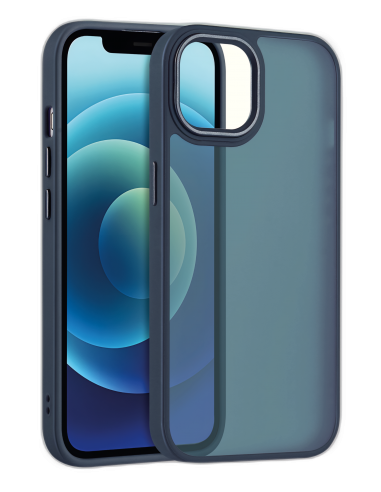 Coque iPhone 16 Antichocs Satin Matte Bleu